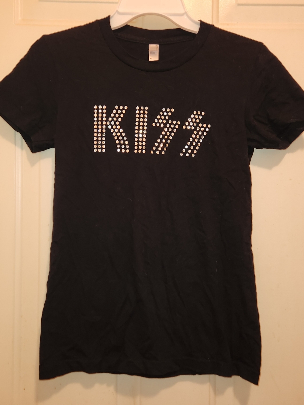American Apparel Rhinestone Kiss Tee